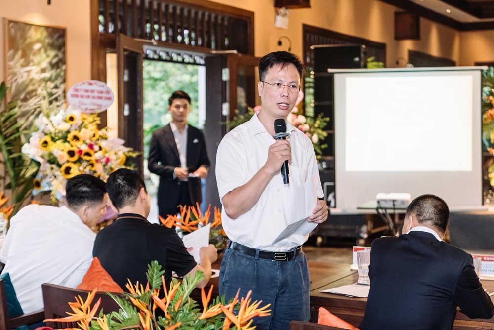 Ông Trần Cứu Quốc – Giám đốc Công ty Sơn Hà SSP – chia sẻ tại chương trình