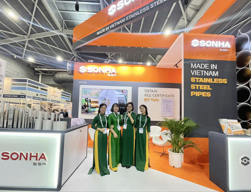 Gian hàng của Sơn Hà SSP tại Singapore EXPO