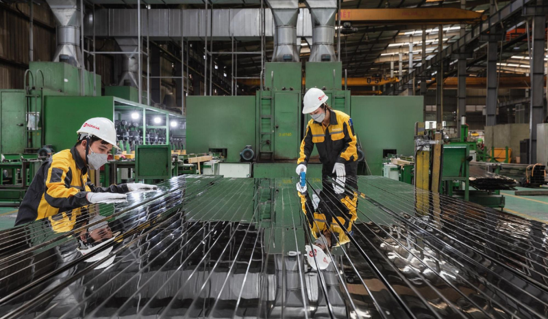 Genuine Son Ha SSP stainless steel pipe is durable and shiny