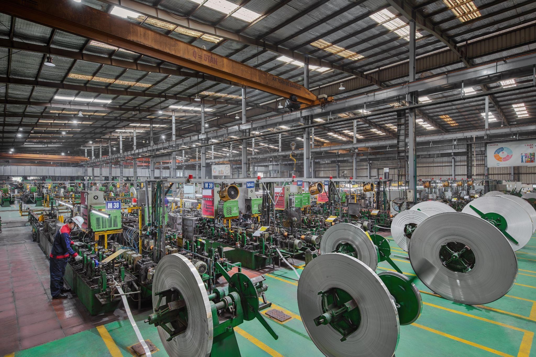 Scale of Son Ha SSP Industrial Stainless Steel Pipe Manufacturing Plant