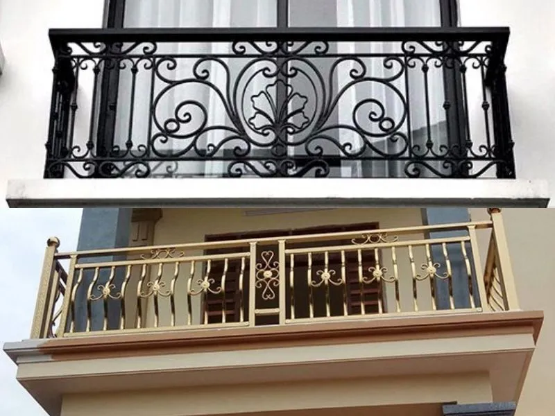 Balconies made from stainless steel create a luxurious and elegant look.