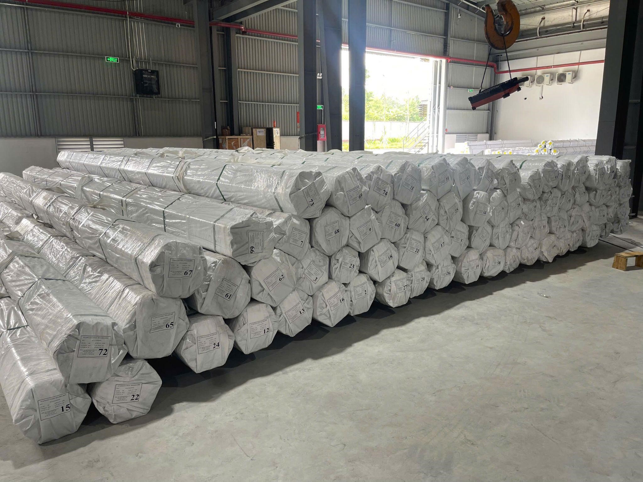 Son Ha SSP stainless steel products are carefully packaged before being delivered to customers.
