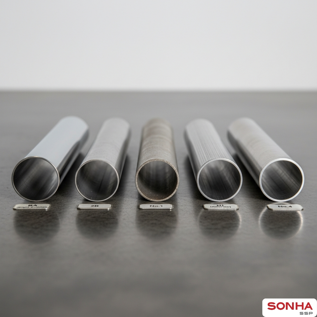 Các loại bề mặt ống inox