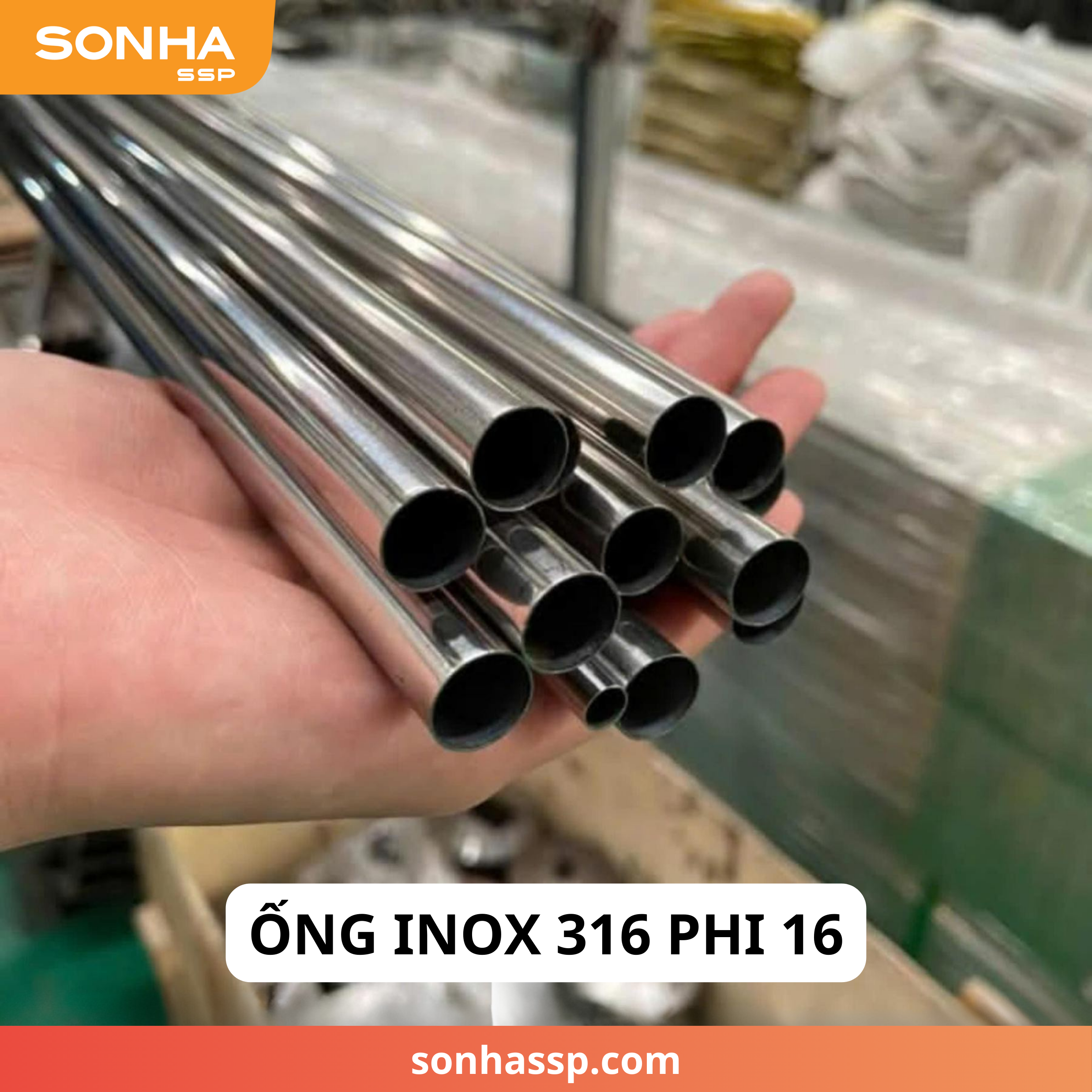 ống inox phi 16
