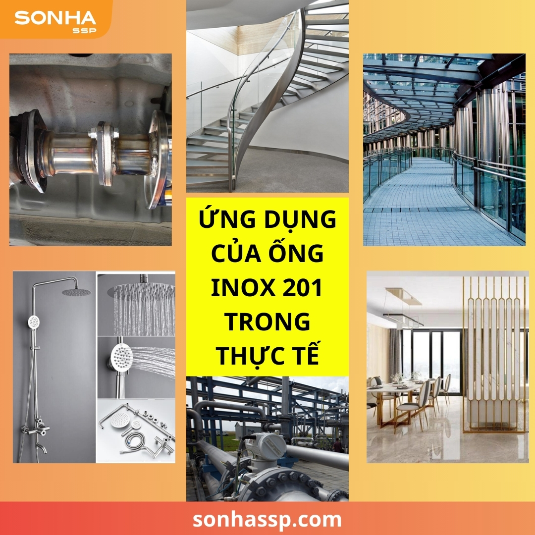 Ứng dụng ống inox 201 trong thực tế