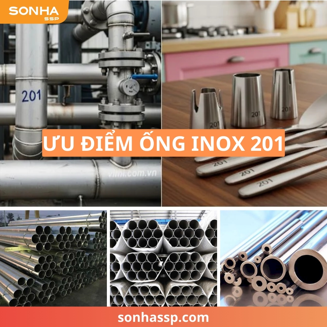 Ưu điểm của ống inox 201