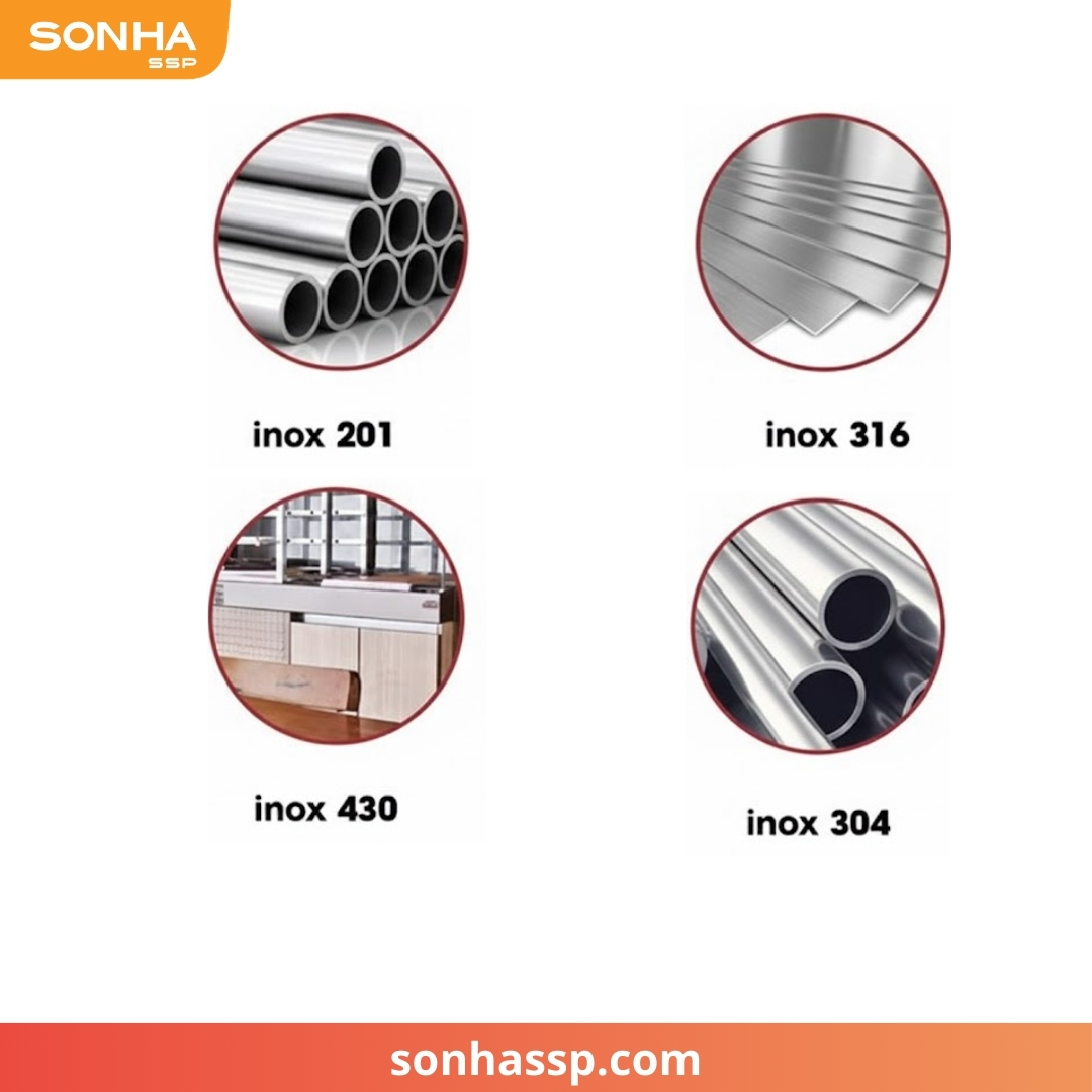 Phân loại ống inox phi 27 theo mác thép