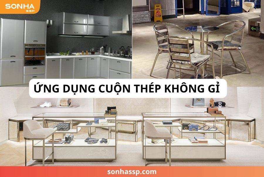 Cuộn thép không gỉ dùng trong sản xuất đồ nội thất