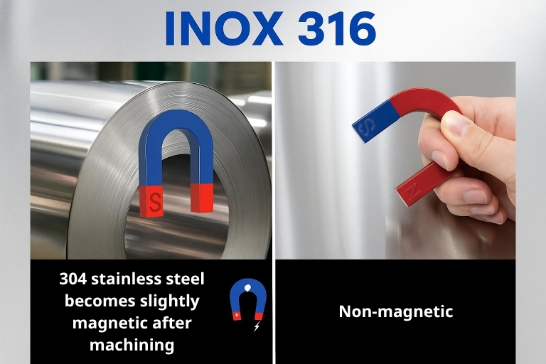 How to distinguish real and fake 304 stainless steel using a magnet