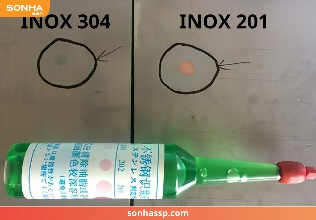 Cách phân biệt inox 201 và 304