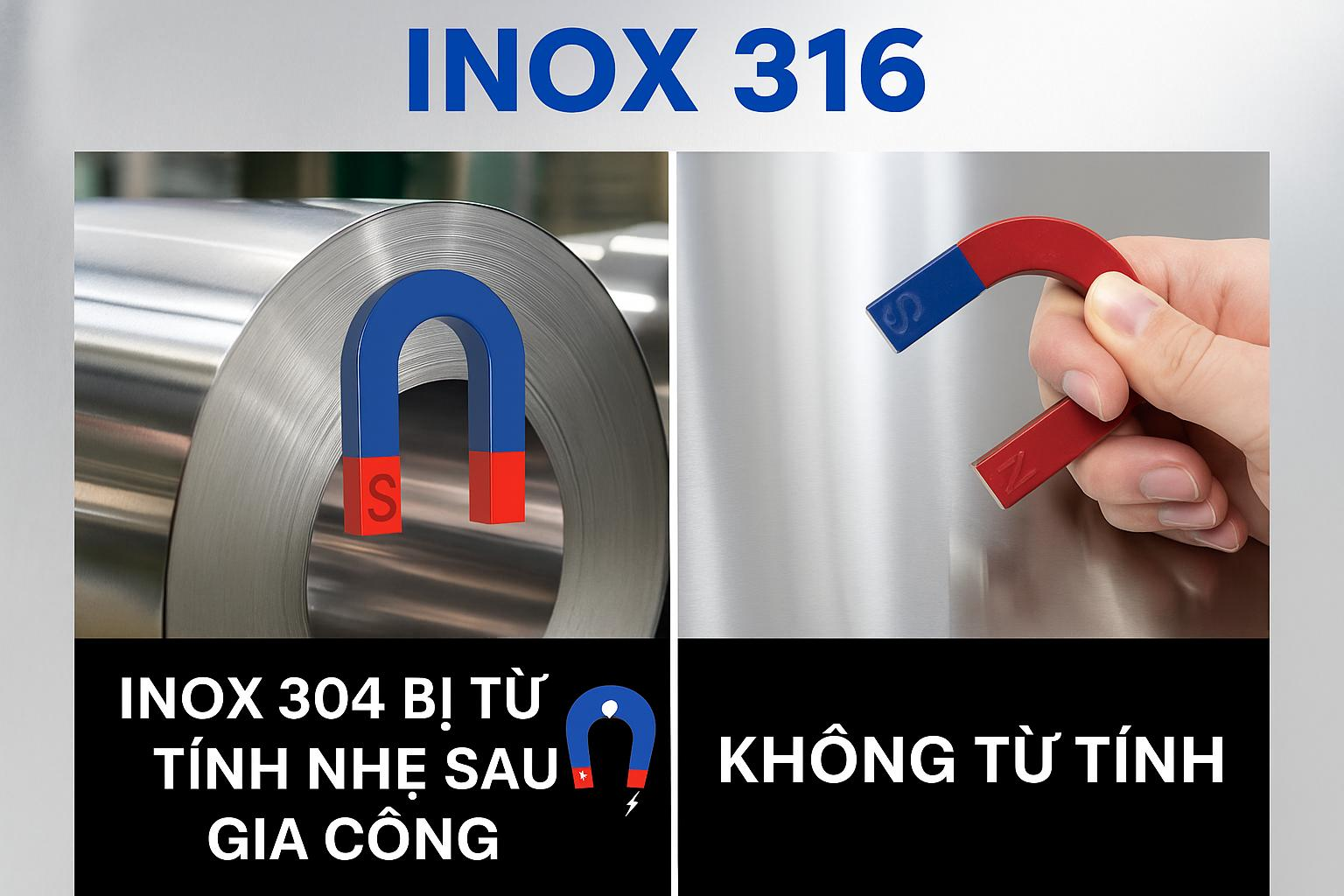 Cách nhận biết inox 304 thật và giả