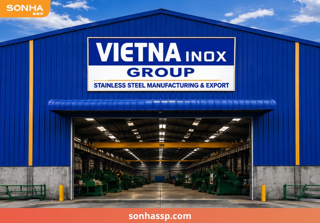 Nhà máy sản xuất ống công nghiệp VietNa Inox